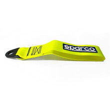 Cinghia di Rimorchio - Sparco - Giallo Neon - max. 2000kg - Foro di 16mm - Facile da installare
