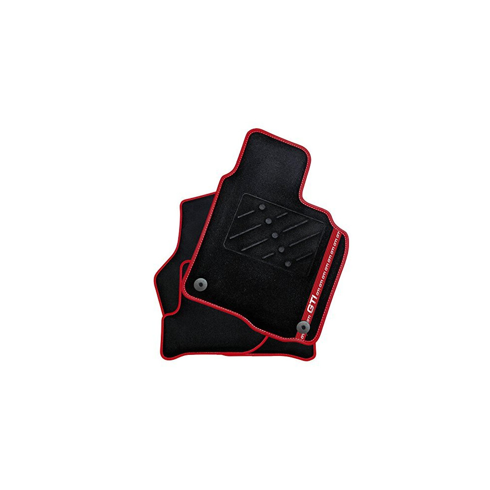 Fully Tailored Car Mats + Red GTI Stripe (1478)