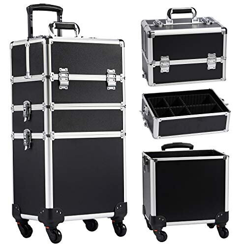 Byootique Soft Sided Rolling Makeup Train Case Cosmetic Organizer Crocodile  Makeup Case Trolley Makeup Artist Nail Technician - Newegg.ca