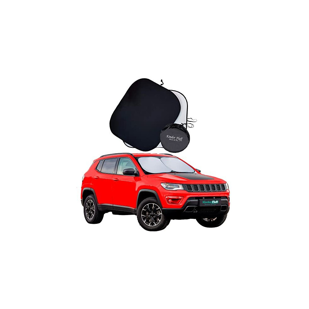 Kinder Fluff Car Windscreen Sunshade -The Only Certified Sunshades Which Block 99.87% Of Uv Rays For Max Sun Protection For Cars, Suvs & Vans. Keep 862416000339