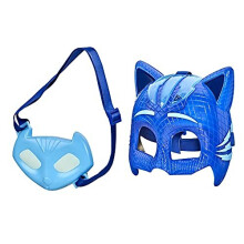 PJ MASKS F21495X1 Deluxe Set, Preschool Dress-Up Toy, Light-up Mask and Catboy Amulet Accessory for Kids Ages 3 and Up, Blue