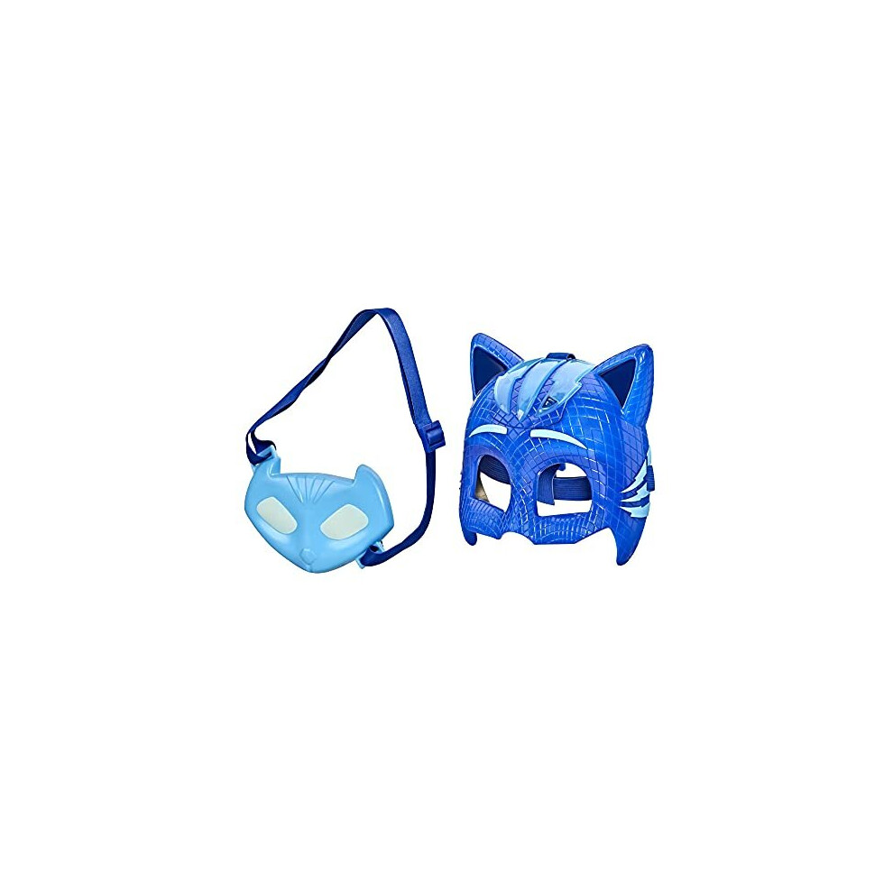 PJ MASKS F21495X1 Deluxe Set, Preschool Dress-Up Toy, Light-up Mask and Catboy Amulet Accessory for Kids Ages 3 and Up, Blue