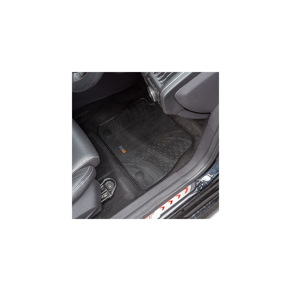 Travall Mats Compatible With Ford Focus Hatchback And Estate 2010-2014 Trm1038r - Vehicle-Specific Full Set Of Rubber Car Floor Mats 5055406151509