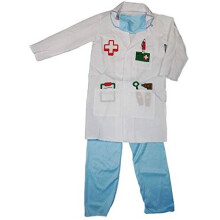 Mädchen Jungen verkleiden sich Medic Doctor Outfit Rollenspiel Kinder Kinder Party Fancy Dress Alter 3-7 Jahre (3-5 Jahre)