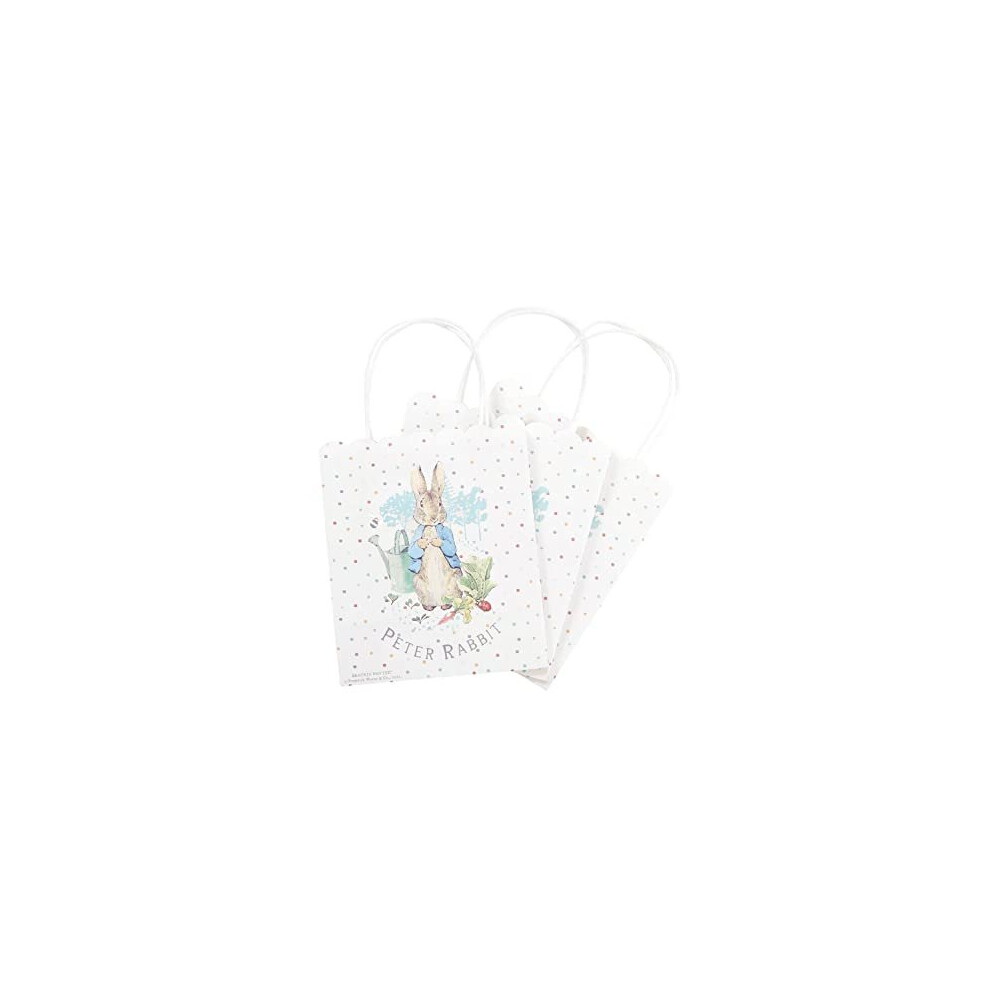 Smiffys 51605 Officially Licensed Peter Rabbit Classic Tableware Party Bags x6, Unisex Adult, Multi-Colour, One Size