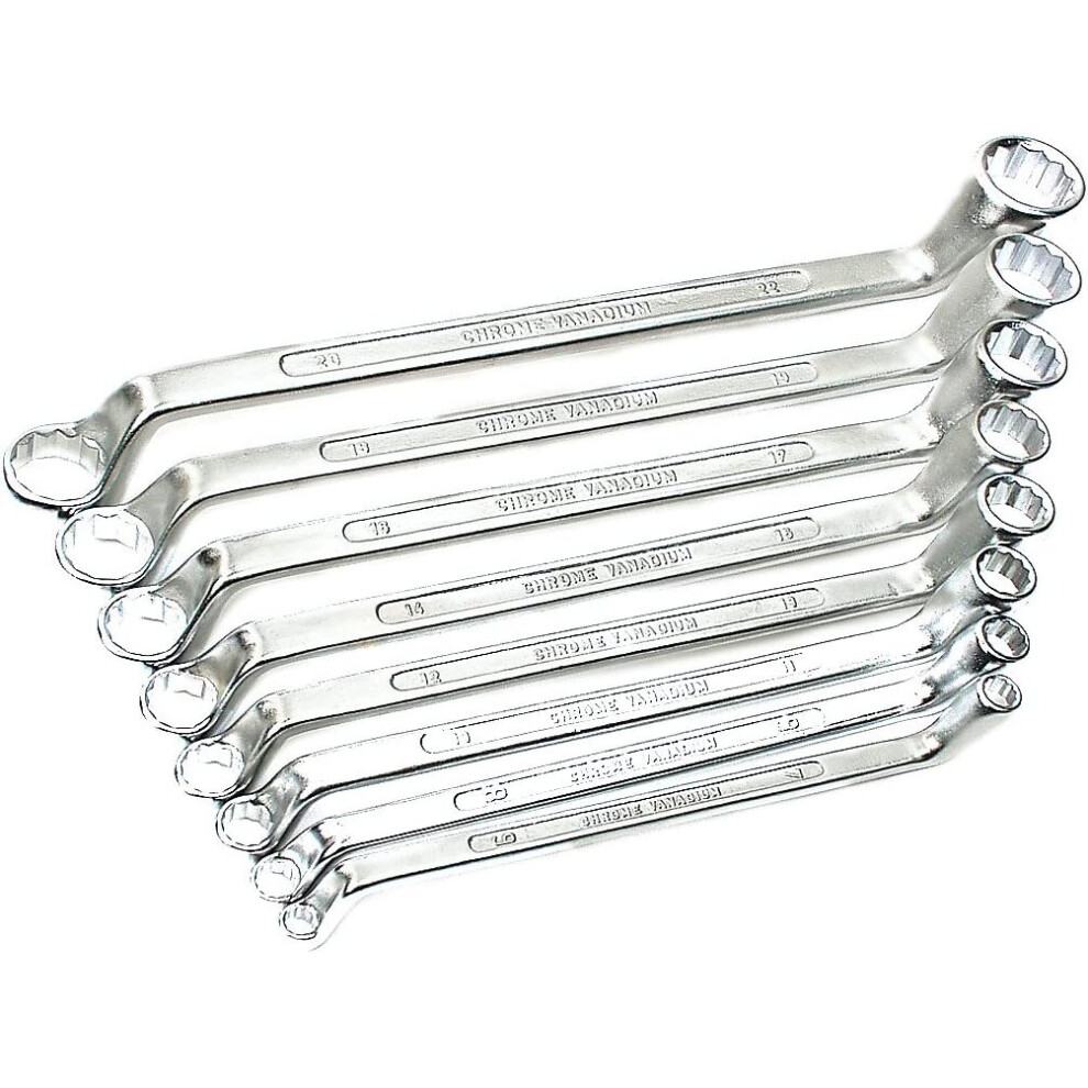 Brueder Mannesmann M 140-08 Ring Spanner Set 8 Piece 4003315003601