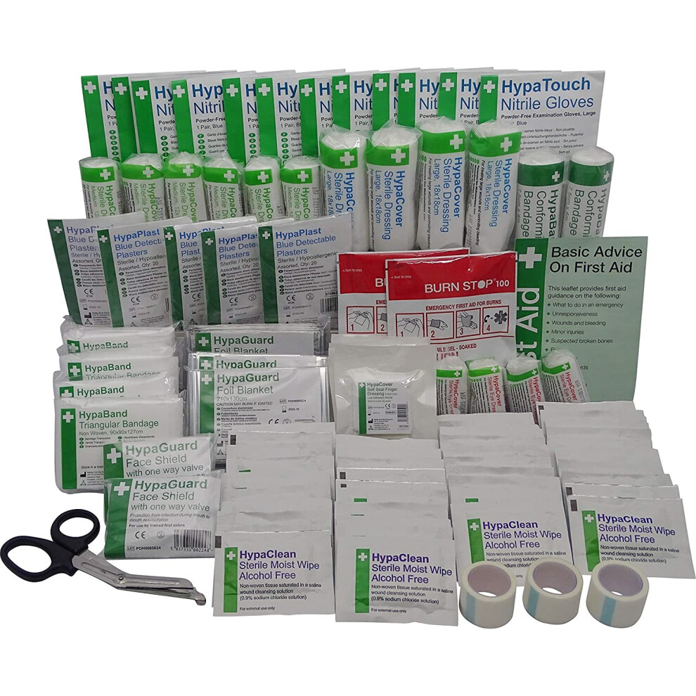 Safety First Aid Group Safety First Aid Evolution Plus Catering Kitchen First Aid Kit British Standard 8599, Large Fully-Stocked 21-50 Persons