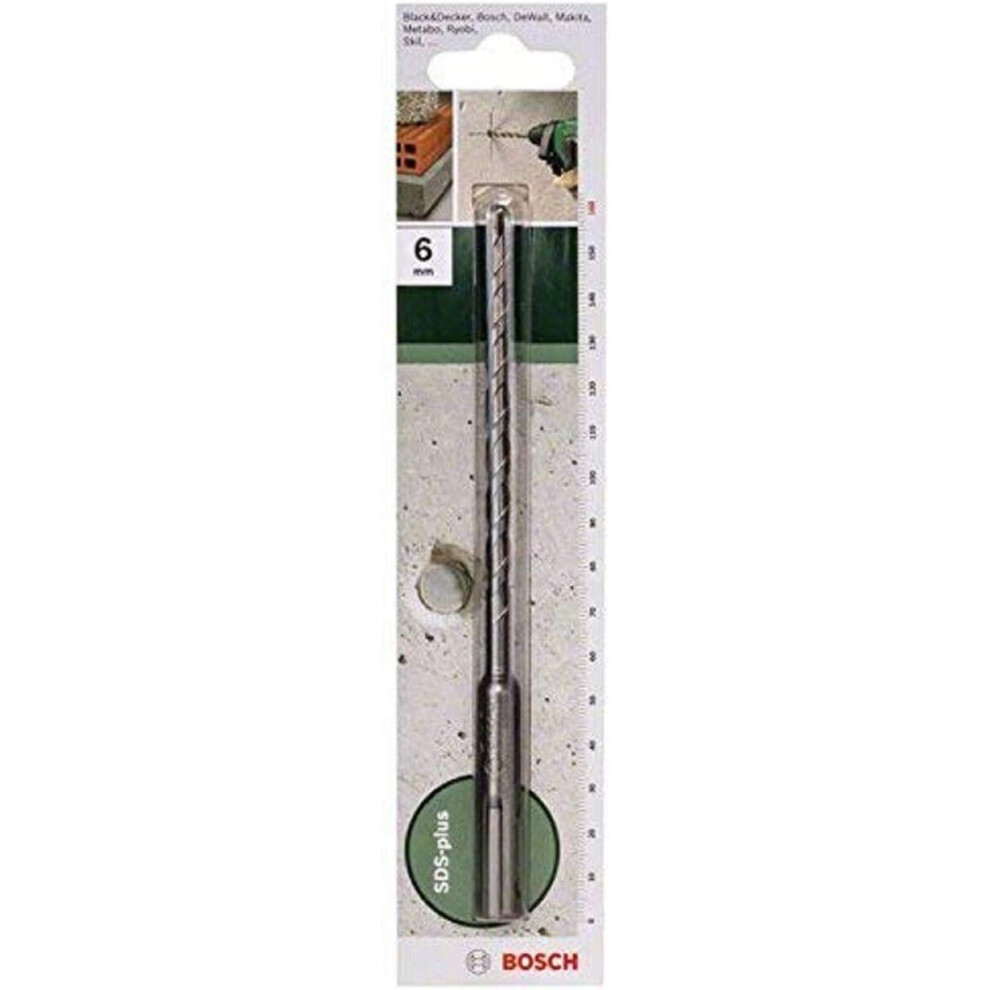 Bosch 2609255507 160mm SDS-Plus Hammer Drill Bit with Diameter 6mm