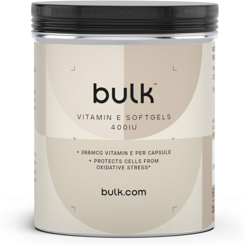 Bulk Vitamin E Softgels, 400Iu, Pack Of 270, Packaging May Vary