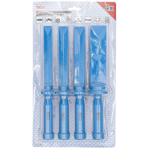 BGS 366 | Plastic Scraper Set | 19 - 22 - 25 - 38 mm wide | 4 pcs. 2
