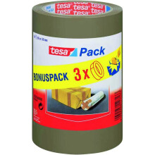Tesa 57529-0000-01 Set of 3 Rolls of Polypropylene Adhesive Tape 66 x 50 mm