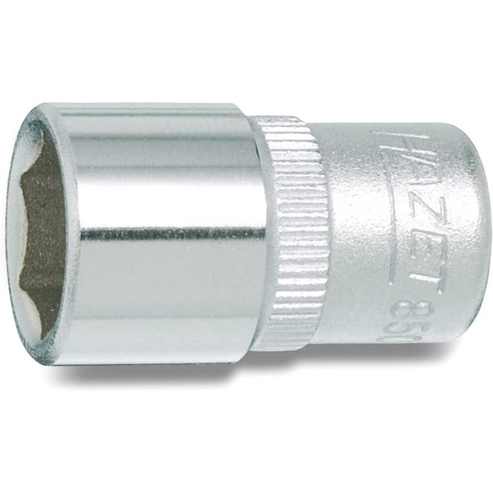 Hazet 850-10 25 Mm 6-Point Hexagon Traction Profile Socket - Chrome-Plated/Polished 4000896036202