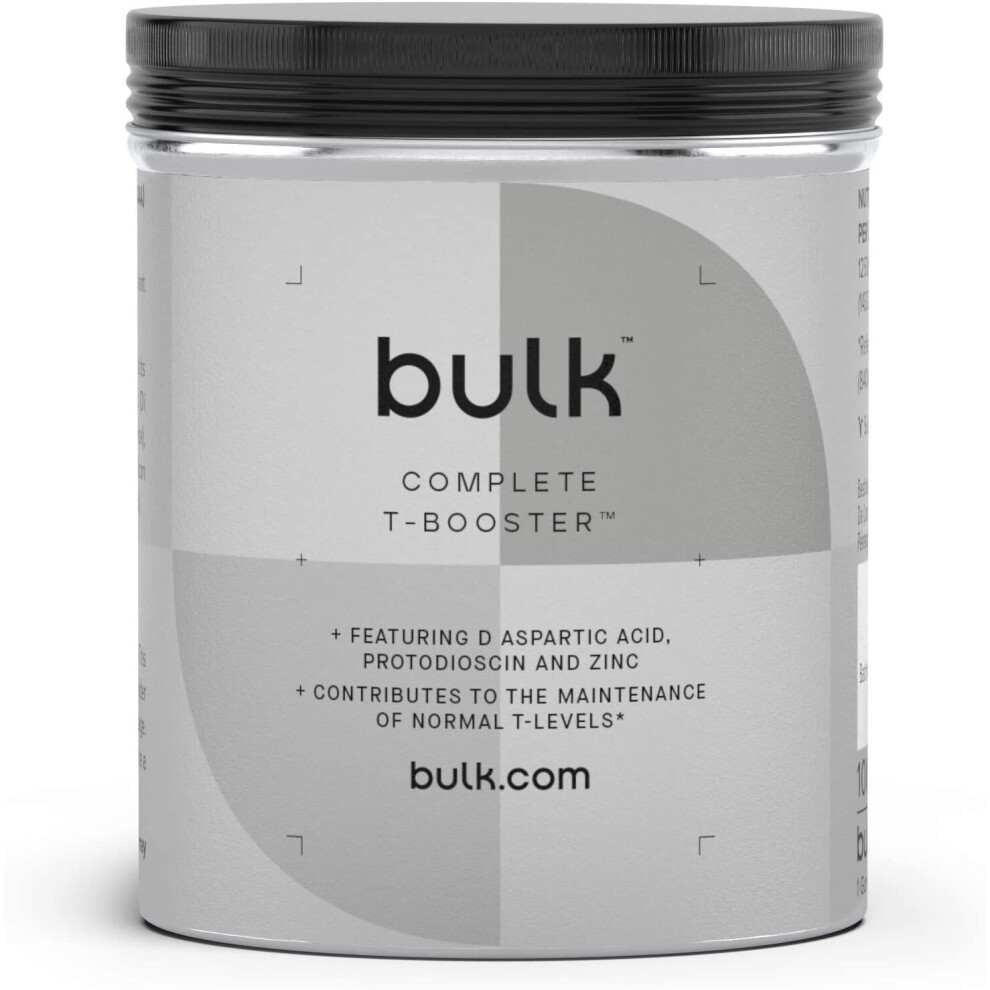 Bulk Complete T-Booster Capsules, Pack Of 180, Packaging May Vary
