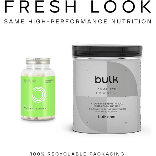 Bulk Complete T-Booster Capsules, Pack of 180, Packaging May Vary 1