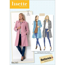Butterick Patterns 6385 A5,Misses Coat,Sizes 6-14, Tissue, Multicoloured, 17 x 0.5 x 22 cm