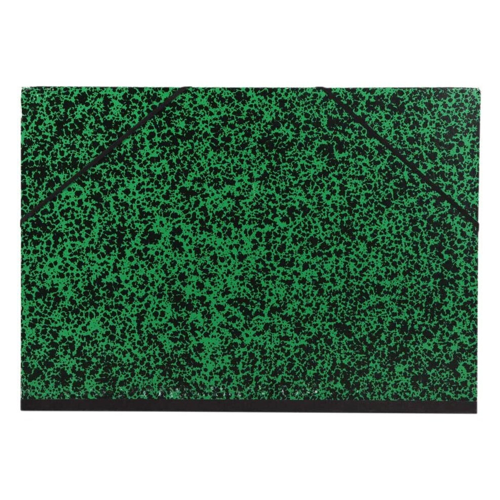 Clairefontaine 93245C Annonay Art Folder, A4, Elastic Strap, 30 mm Spine, Green