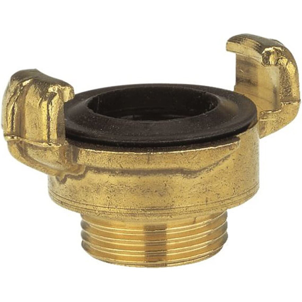 Gardena Brass Quick Coupling Threaded Part with an External Thread: Hose Connection with 21 mm (1/2 Inch) - e.g., Threaded for Pumps with Internal