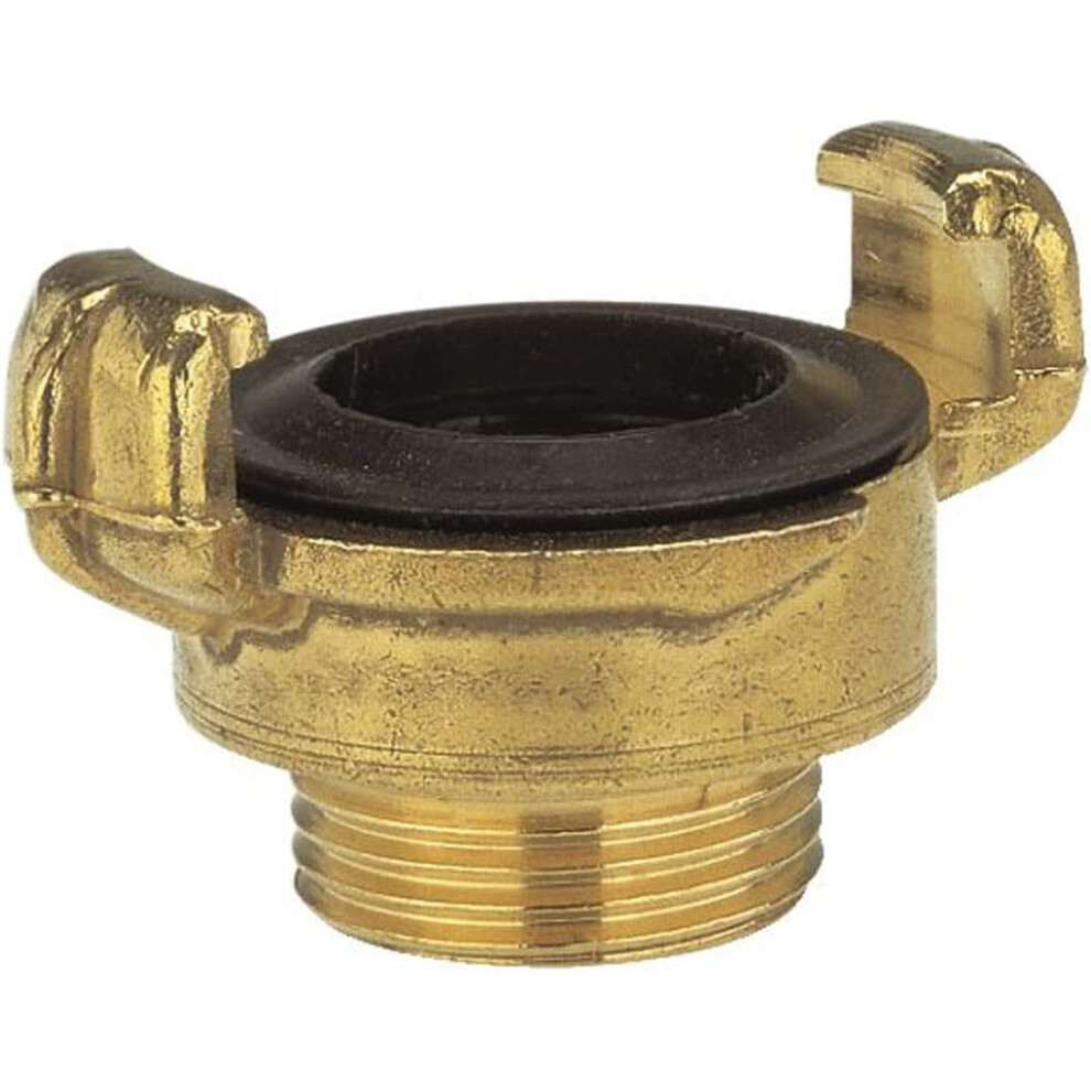 Gardena Brass Quick Coupling Threaded Part With An External Thread: Hose Connection With 21 Mm (1/2 Inch) - E.g., Threaded For Pumps With Internal