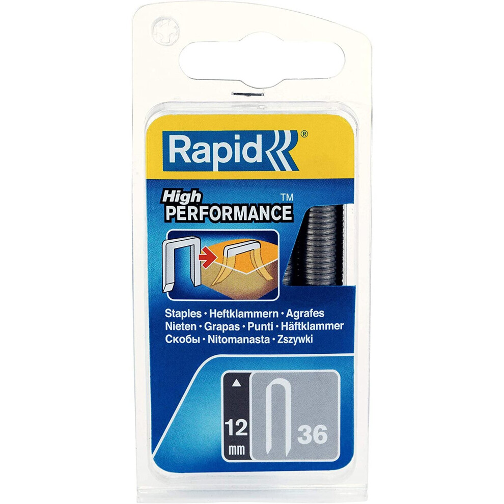 Rapid High Performance No.36 Cable Staples, Leg Length: 12 mm, 40109626 - 864 Pieces