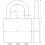 Abus ABUS KG 20332 158/65 Combination Padlock, 65 mm 1