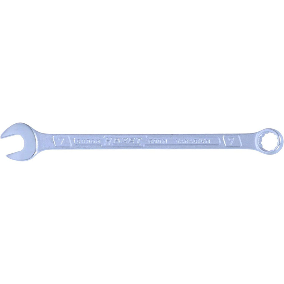 Hazet 600N-7 Combination Wrench 7Mm, Chrome-Plated 4000896023301