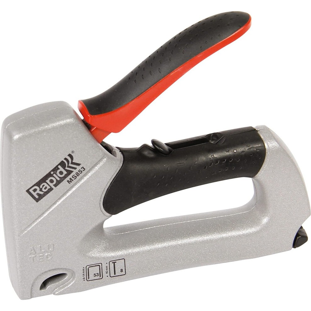 Rapid Staple Gun for Professional Applications, Aluminium Body, Pro, ALU853, 23235400