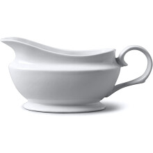 WM Bartleet & Sons 1750 T195 Wm Bartleet & Sons Traditional Porcelain Gravy and Sauce Boat 500ml, White