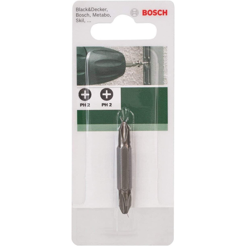 Bosch 2609255956 Double Ended 45mm Screwdriver Bit (Ph 2--Ph 2)