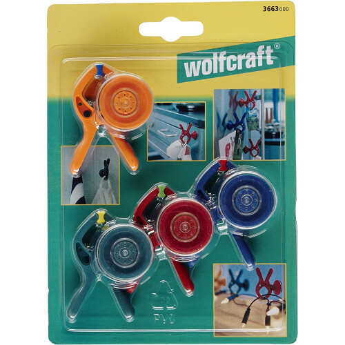 wolfcraft Wolfcraft 3663000 Mini Spring Clamps microfix S (4) 1