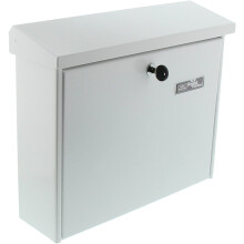 Burg-Wächter Letter Box with Opening Stop, A4 Format, Galvanised Steel, Journal 5867 W, White