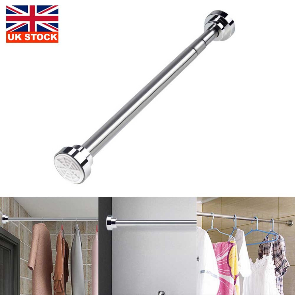 Extendable Telescopic Shower Curtain Rail Window 105cm