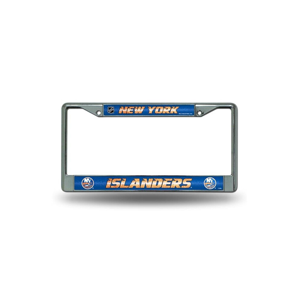 Rico Industries Fcgl8401 Nhl New York Islanders Bling Chrome Frame 094746836351