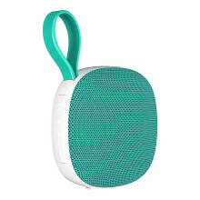 (Green) Mini Bluetooth Speaker Fabric Cloth Waterproof Boombox Travel Music Player