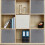 6-Pack Foldable Canvas Storage Boxes - Gray Collapsible Cube Organizer (27 x 28 x 27 cm) 5