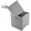 6-Pack Foldable Canvas Storage Boxes - Gray Collapsible Cube Organizer (27 x 28 x 27 cm) 10