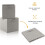 6-Pack Foldable Canvas Storage Boxes - Gray Collapsible Cube Organizer (27 x 28 x 27 cm) 11