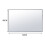 Living And Home (Black) Modern Aluminium Alloy Frame Rectangle Bathroom Wall Mirror 3