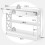 Costway 3-Tier Console Table Sofa Table Entryway Table with X-Design 2