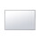 Living And Home (Black) Modern Aluminium Alloy Frame Rectangle Bathroom Wall Mirror 2