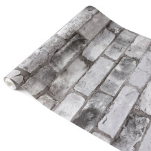 nu wallpaper LONDON BRICK GREY peel & stick wallpaper