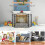 Costway Fireplace Screen Folding Spark Guard Freestanding Safety Fence 5