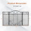 Costway Fireplace Screen Folding Spark Guard Freestanding Safety Fence 2