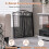 Costway Fireplace Screen Folding Spark Guard Freestanding Safety Fence 7