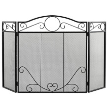 Fireplace Screen Folding Spark Guard Freestanding Safety Fence