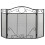 Costway Fireplace Screen Folding Spark Guard Freestanding Safety Fence 1