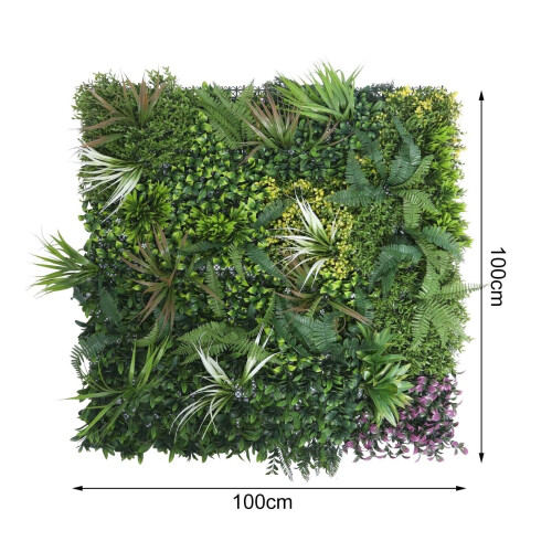 Artificial Green Living Wall Hedge Plant Panel  100x100cm 1
