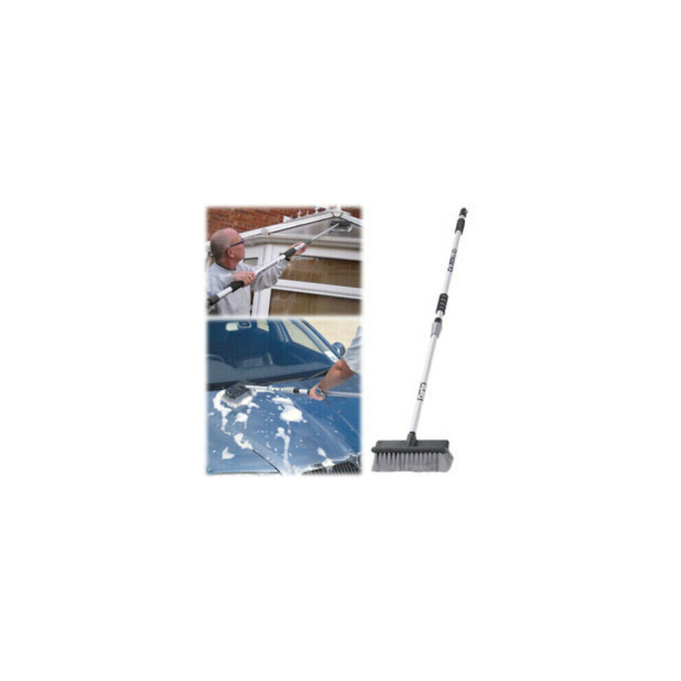 Clarke 2m Telescopic Extending Brush Car Caravan Window Cleaning Pole CHT632