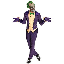 Rubie's Officieel DC Joker Kostuum, Batman Arkham City, Standaard Maat Volwassene , Paars