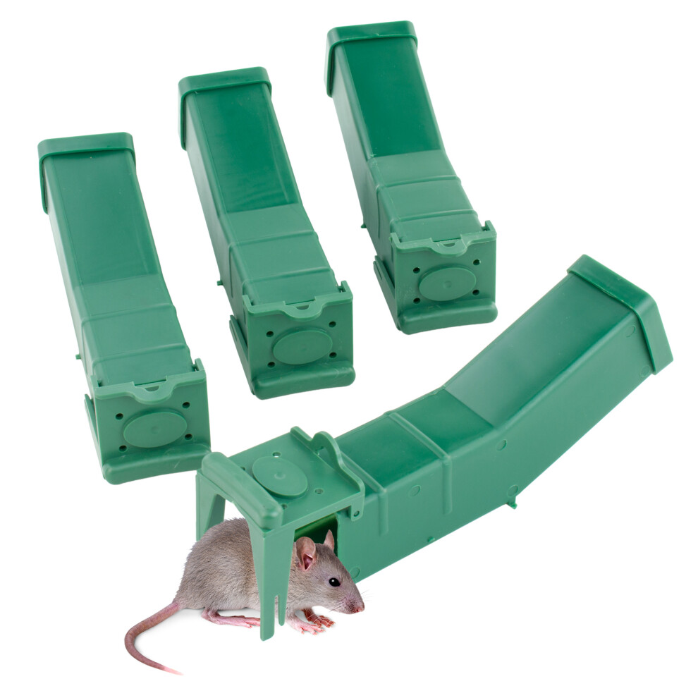 (4 Pack - Humane Mouse Trap) KCT Humane No Kill Mouse Traps