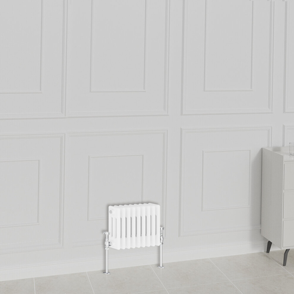 Nrg (300X425mm-3 Column, ) Traditional Radiator Horizontal Vertical Cast Iron Style Double Triple Panel Rads White